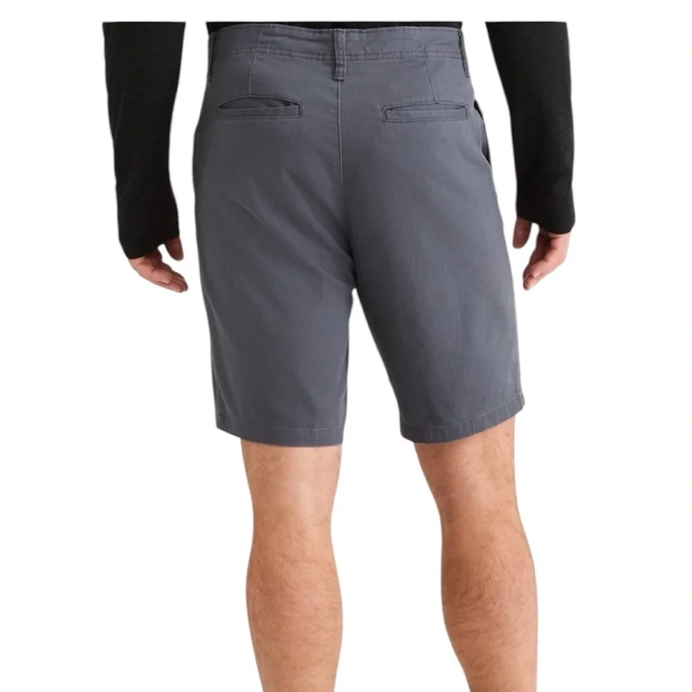 NEW! George Men's 40x9 Flat Front Shorts Above the Knee Gray